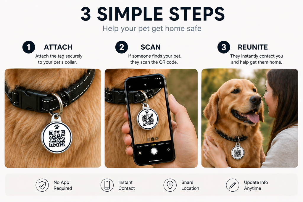 Smart QR Pet Tag
